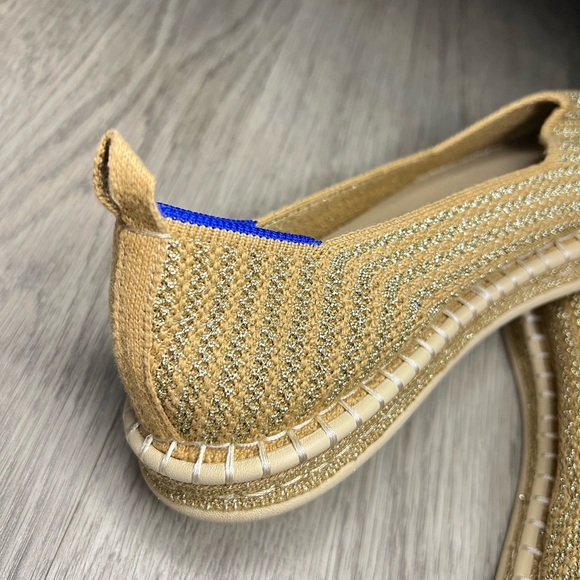 Rothy’s The Espadrille Gold Stripe Sz 8 - Picture 9 of 9